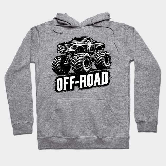 Monster Truck Off Road Hoodie by Vehicles-Art